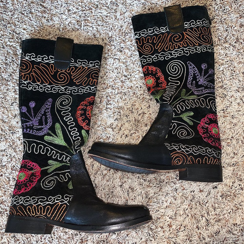 Hand Made Turkish Knee High Boots